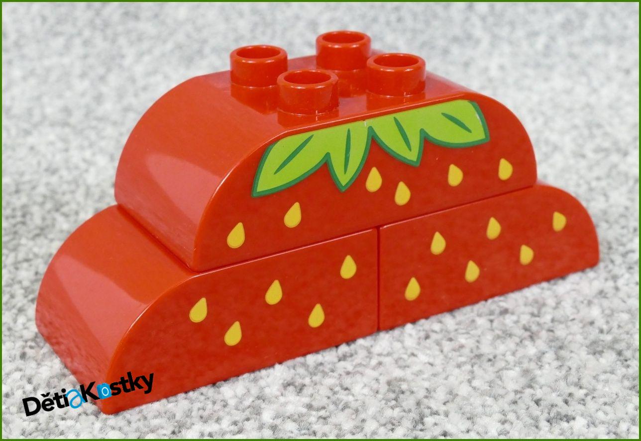 Lego® Duplo® Kostky Listy a Žluté Tečky/Kapky (3 Kostky)