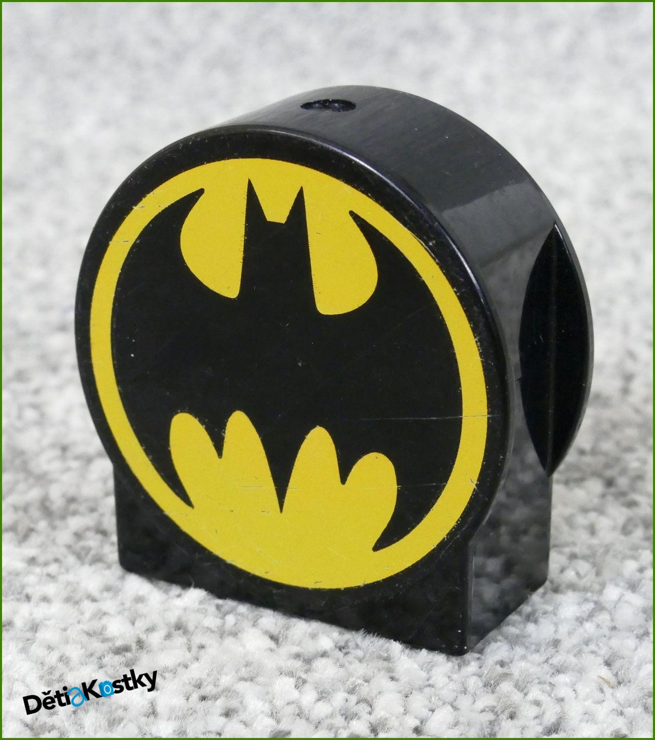 Lego® Duplo® Kostka 1x2x2 Černá Zakulacená - Batman
