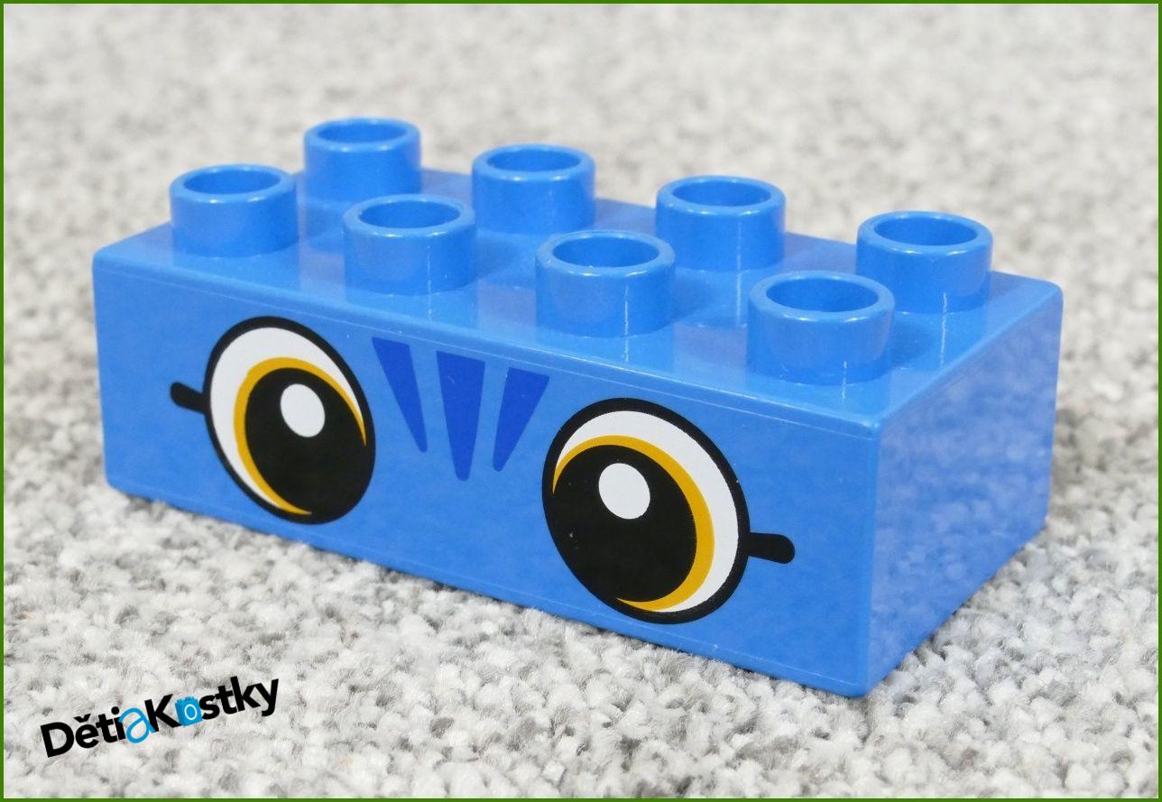 Lego® Duplo® Kostka 2x4 Azurová - Oči