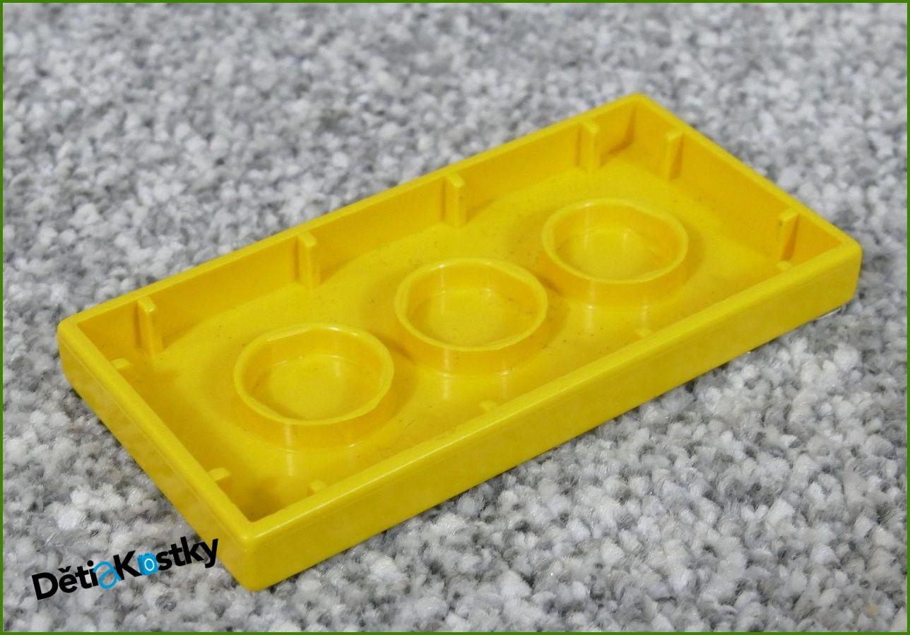 Lego® Duplo® Podložka/Destička 2x4 Nízká Žlutá Plochá
