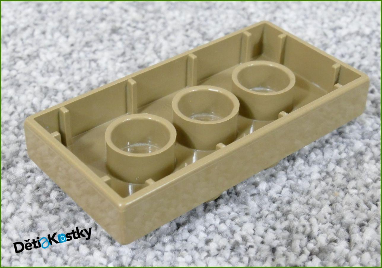 Lego® Duplo® Podložka/Destička 2x4 (4 Piny) Tmavě Béžová