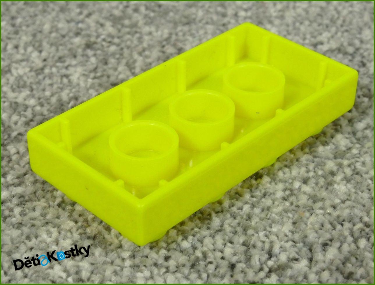 Lego® Duplo® Podložka/Destička 2x4 Fosforově Žlutá