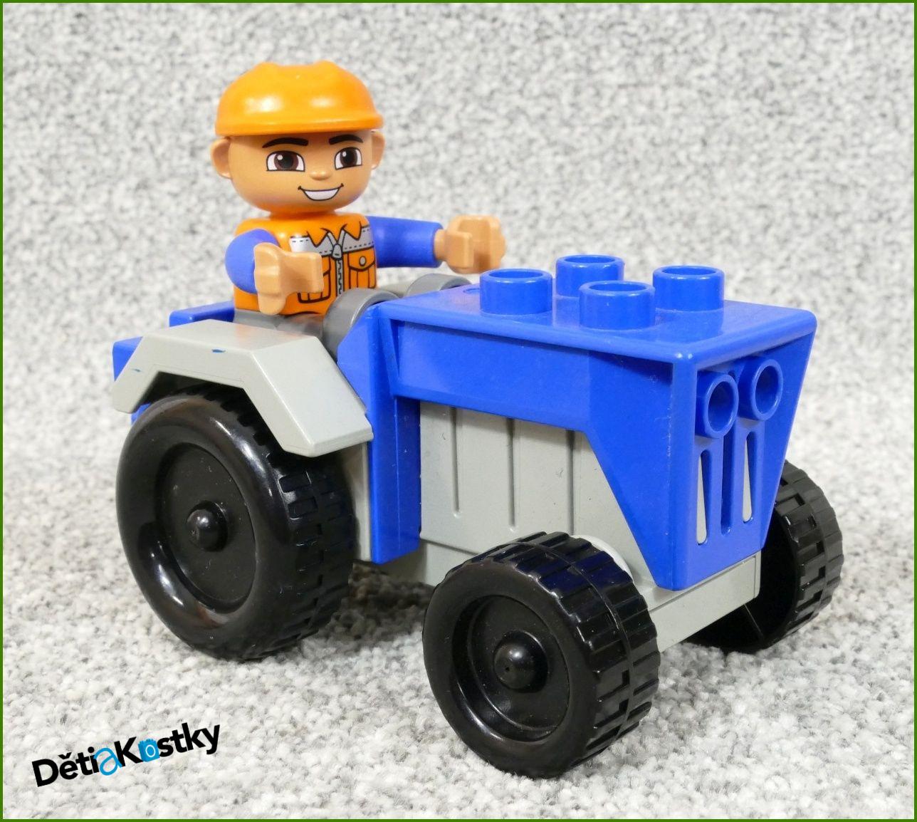 Lego® Duplo® Traktor Malý Modrý s Figurkou