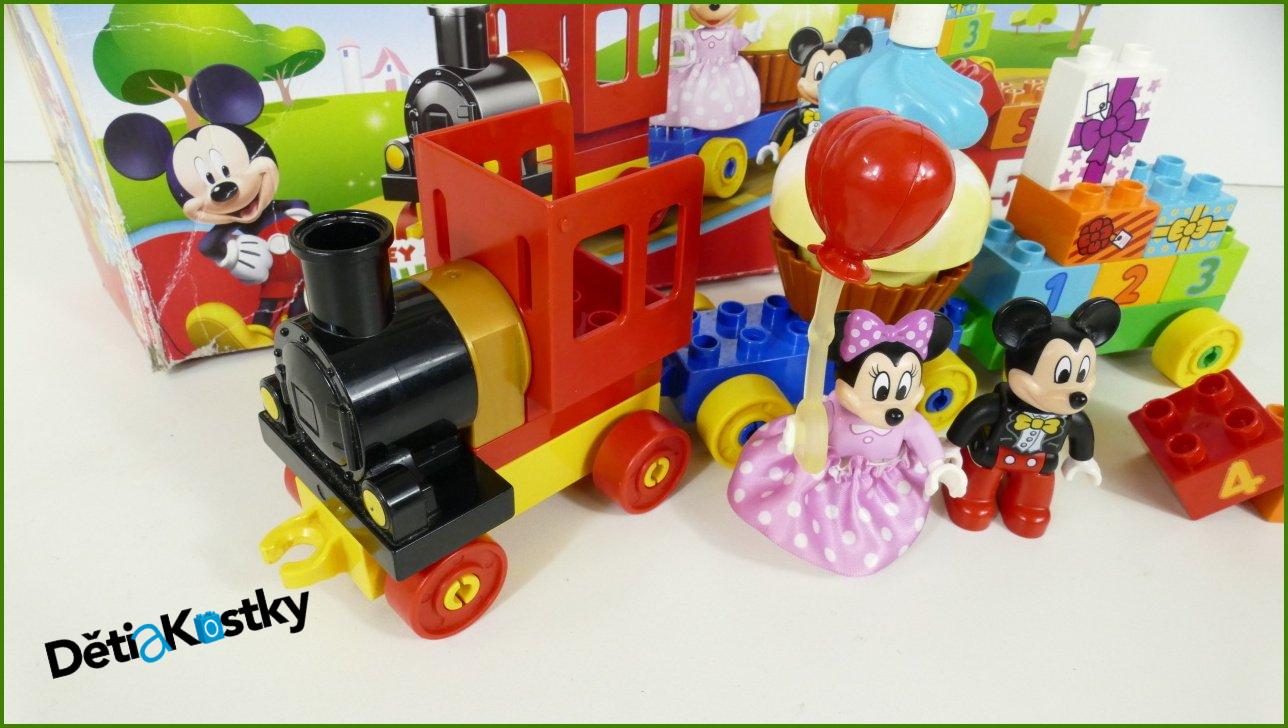 Lego® Duplo® Set 10597 - Narozeninový Vláček Mickeyho a Minnie