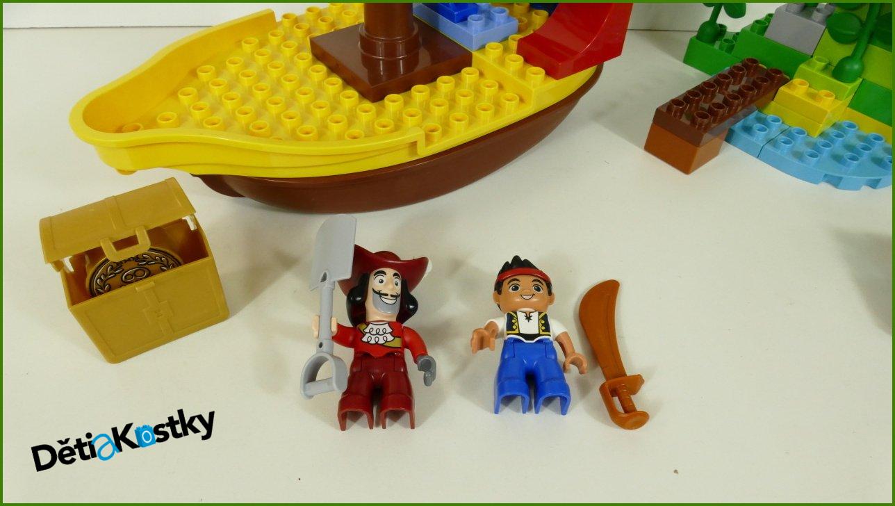 Lego® Duplo® 10514 - Jakeova Pirátská Loď Bucky bez Krabice, Návodu a Děla