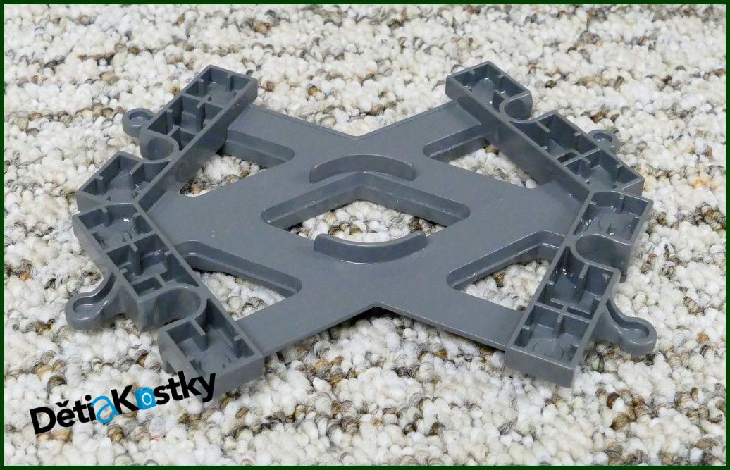Lego® Duplo® Kolej / Koleje Křížení - Novější Šedá