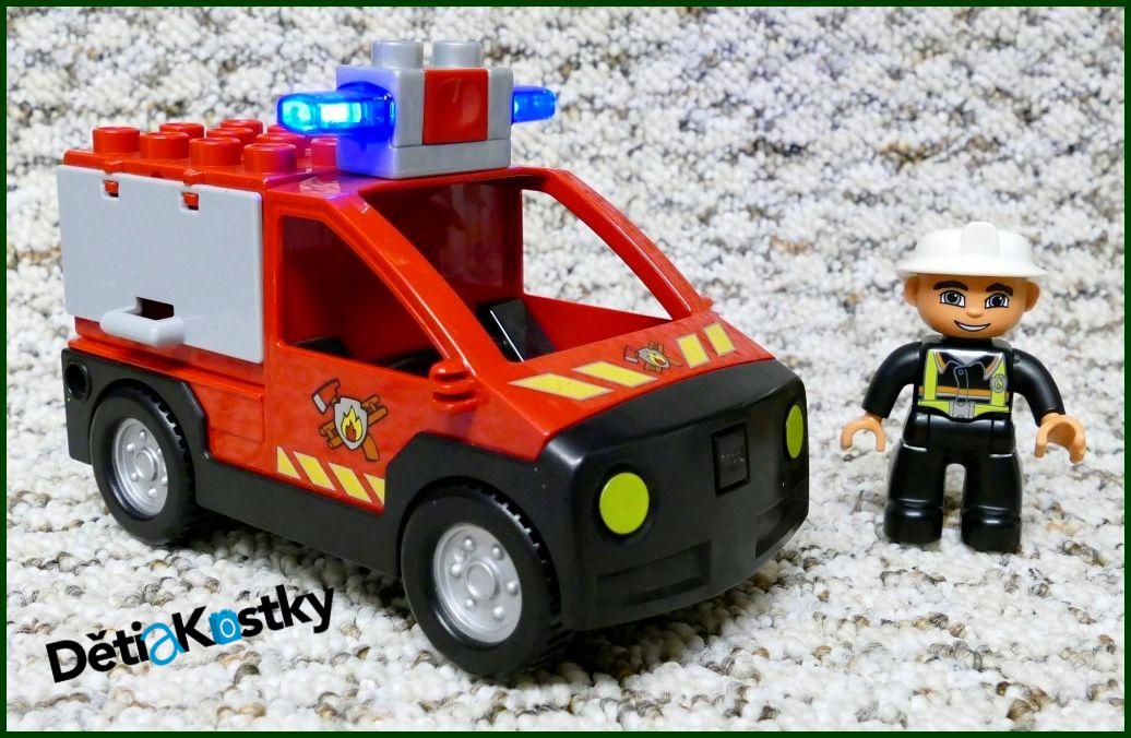 Lego® Duplo® Hasičské Auto s Hasičem