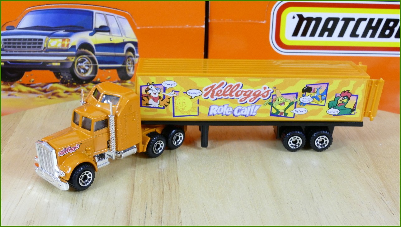 Model Matchbox Convoy Kenworth Aerodyne - Kellogg´s Role Call