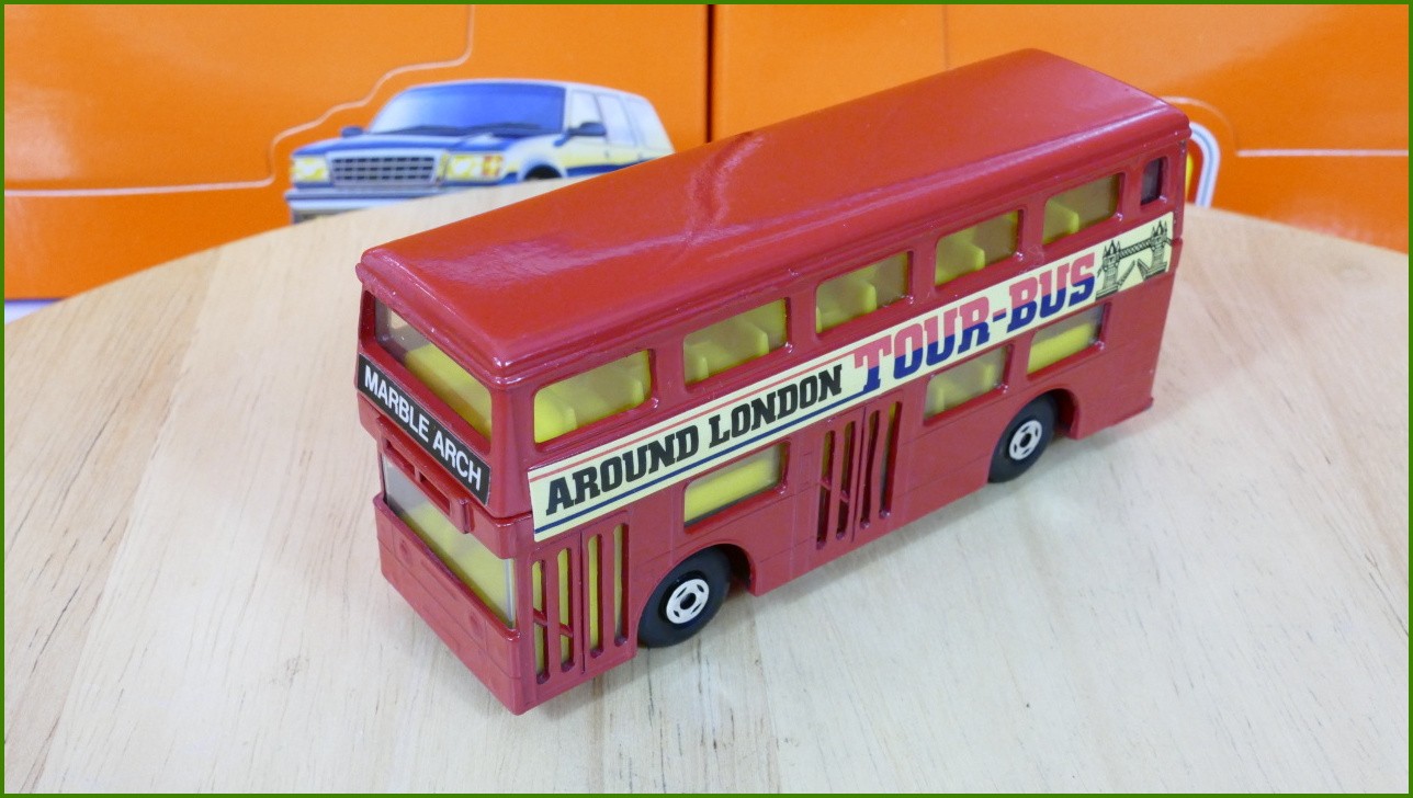 Anglilčák Matchbox Autíčko K-15 - Superkings - Daimler Fleet Line London Bus