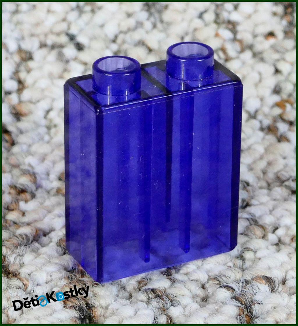 Lego® Duplo® Kostka 1x2x2 Průhledná Fialová