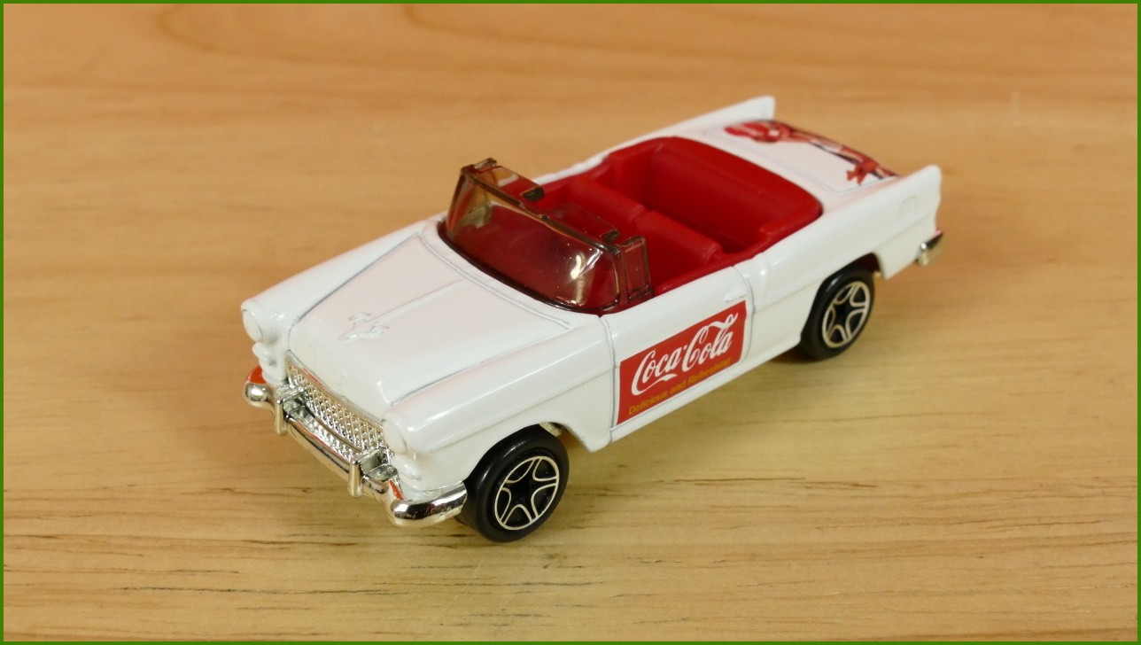 Matchbox Autíčko (Made in China) Coca-Cola - No.10 - 1955 Chevy Convertible