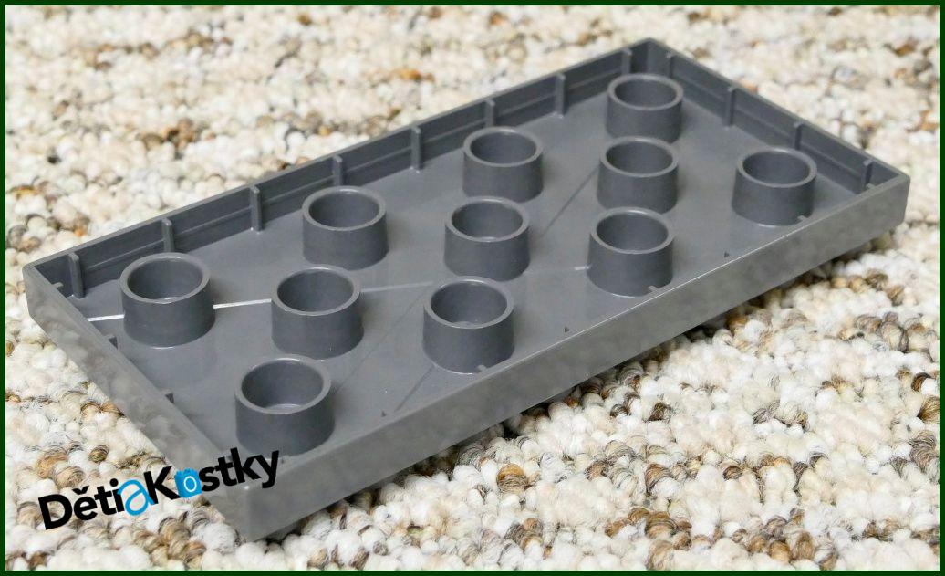 Lego® Duplo® Podložka/Destička 4x8 Tmavě Šedá