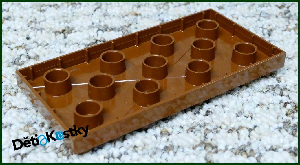 Lego® Duplo® Podložka/Destička 4x8 Tmavě Hnědá