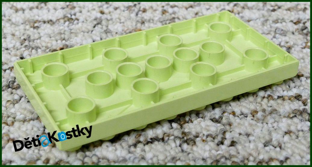Lego® Duplo® Podložka/Destička 4x8 Světlounce Zelená