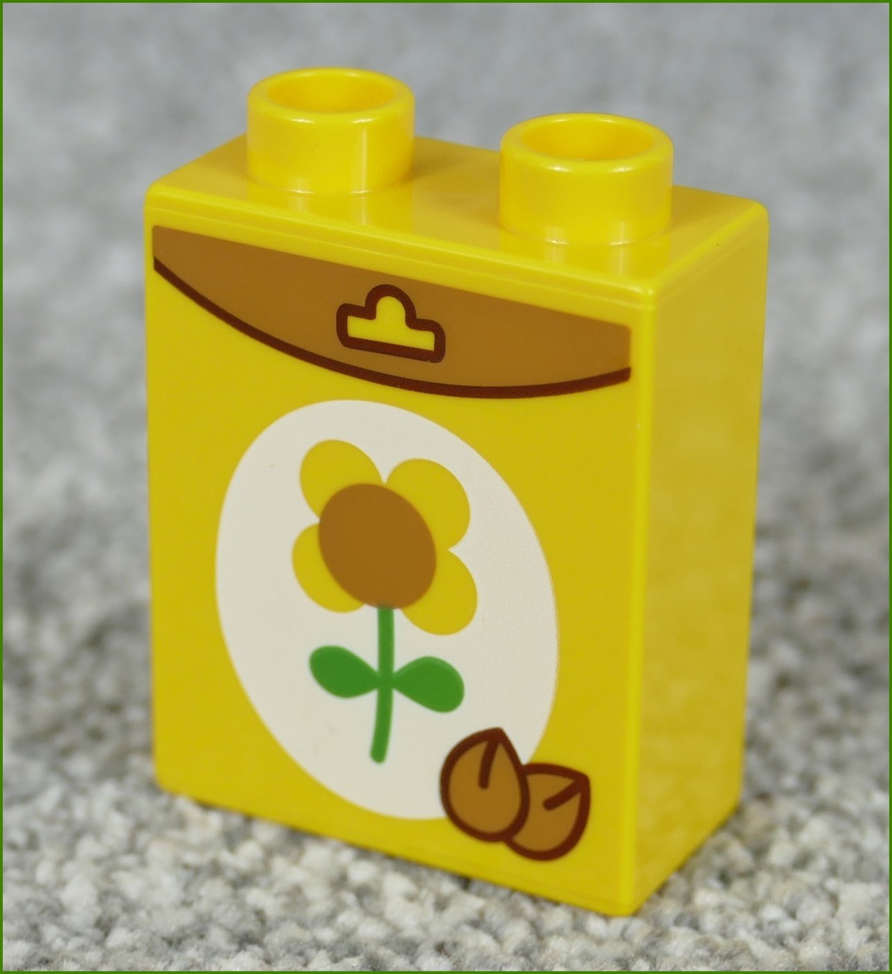 Lego® Duplo® Kostka 1x2x2 Žlutá - Květina a Semínka