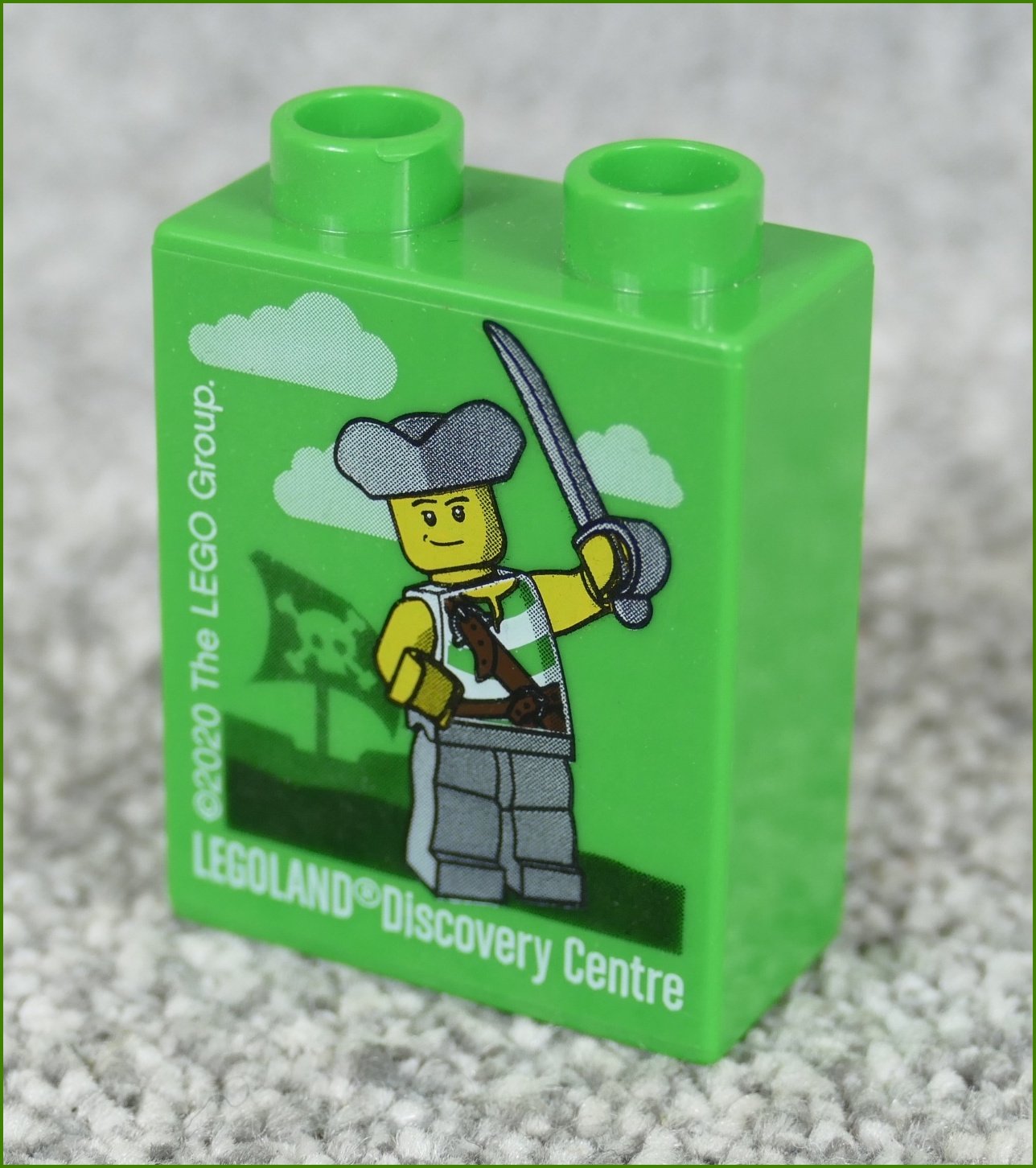 Lego® Duplo® Kostka 1x2x2 Světle Zelená - Legoland 2020 Pirát