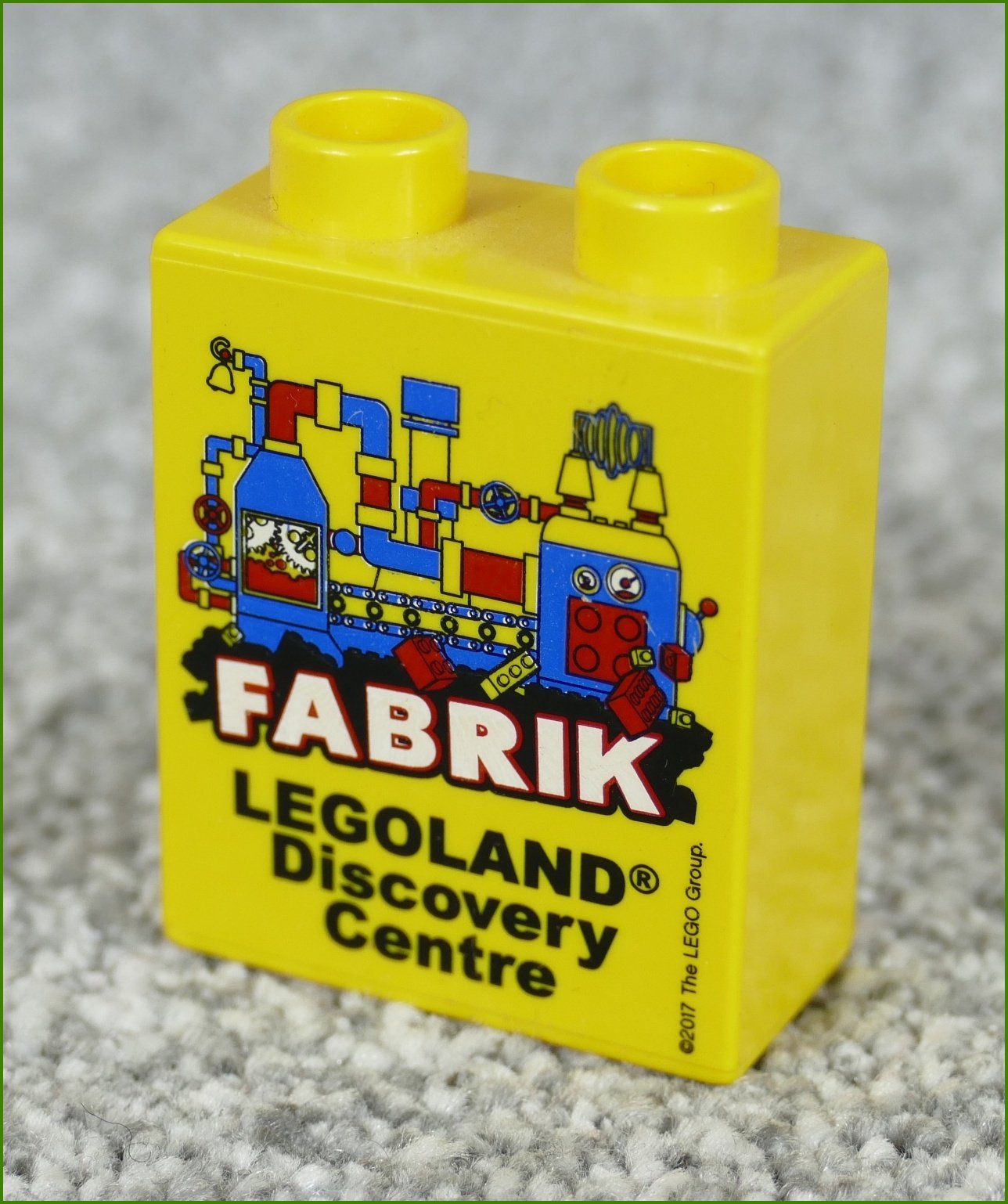 Lego® Duplo® Kostka 1x2x2 Žlutá - Fabrik Legoland 2017