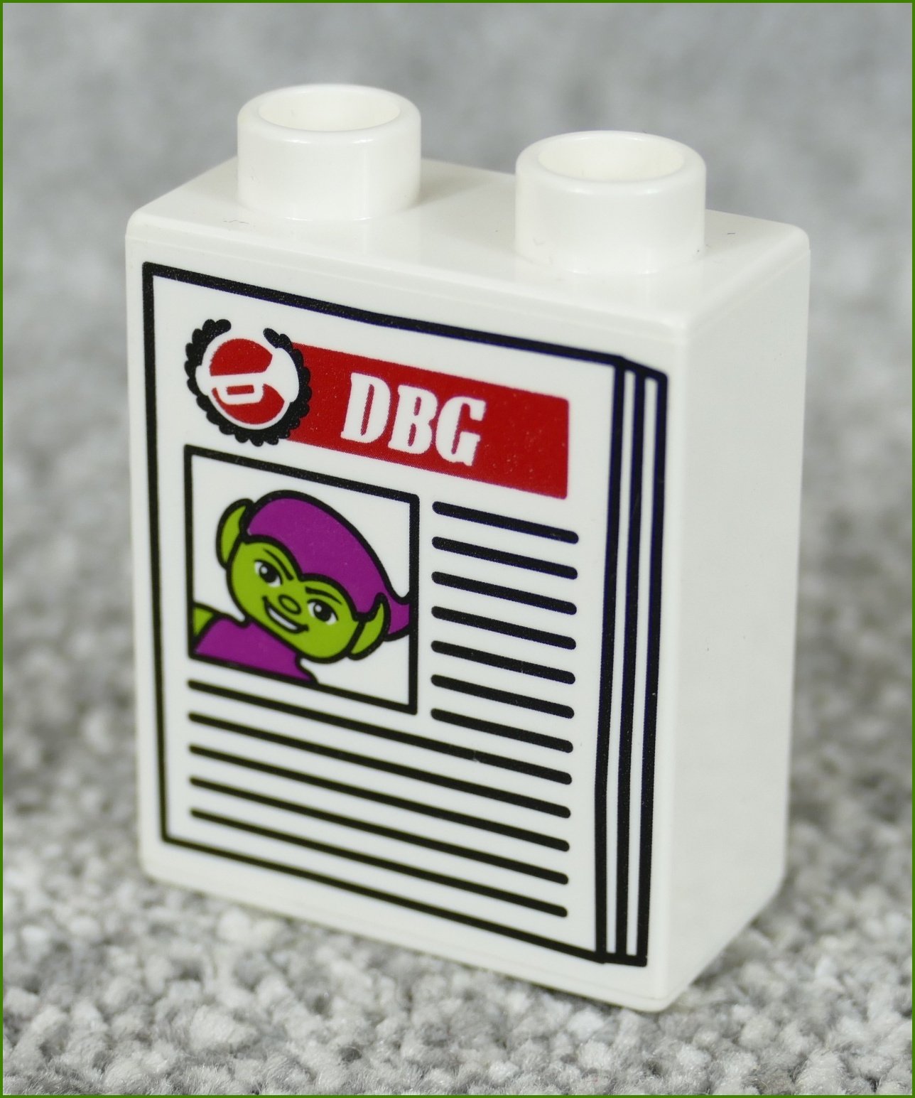 Lego® Duplo® Kostka 1x2x2 Bílá - Goblin DBG