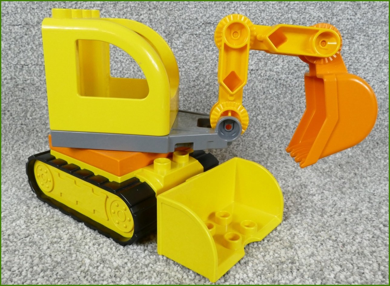 Lego® Duplo® Bagr s Ramenem, Rypadlem a Přední Radlicí