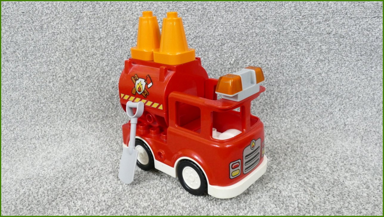Lego® Duplo® Hasičské Auto s Cisternou a Příslušenstvím