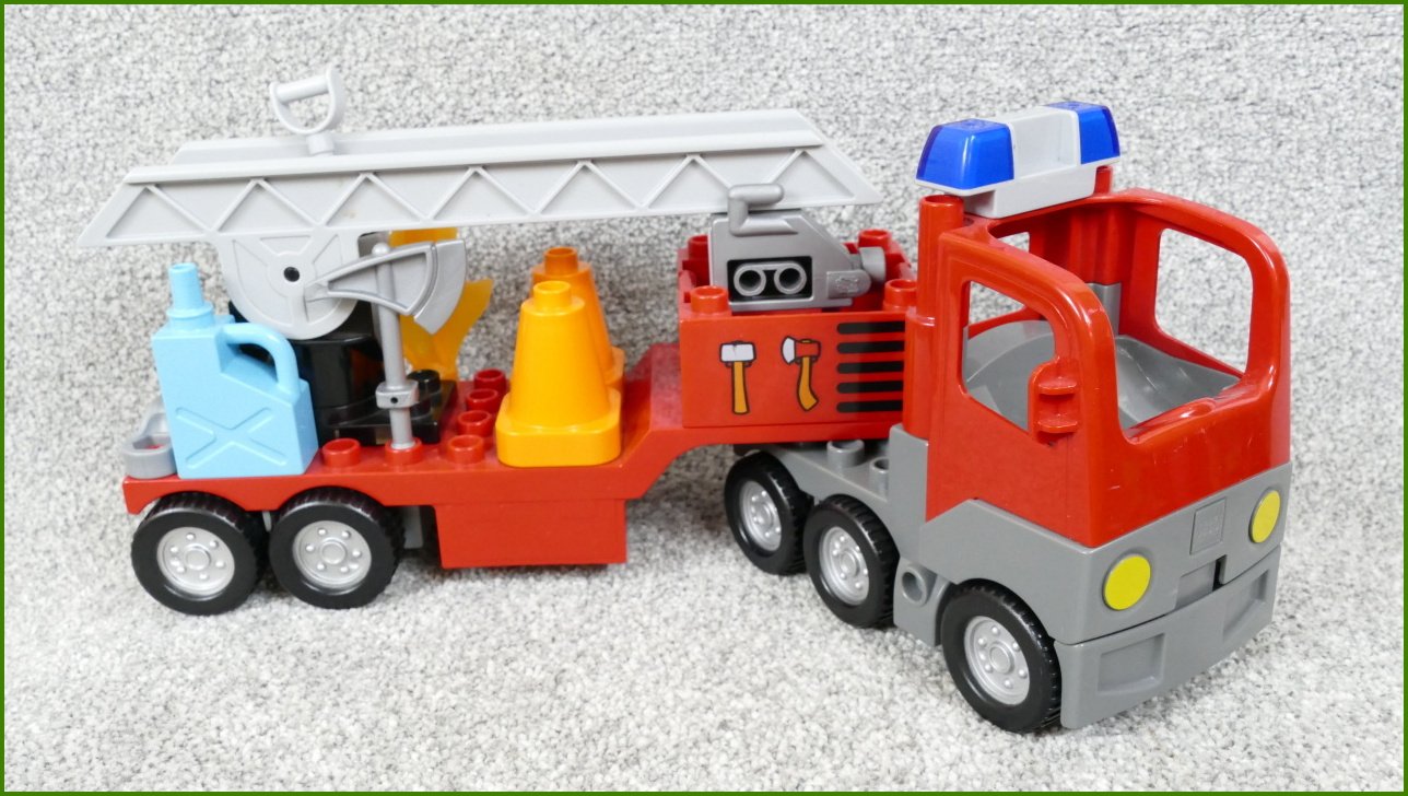 Lego® Duplo® Hasičské Auto se Žebříkem a Příslušenstvím