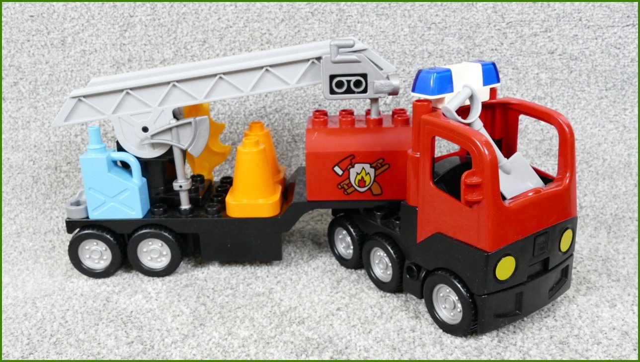 Lego® Duplo® Hasičské Auto se Žebříkem a Příslušenstvím