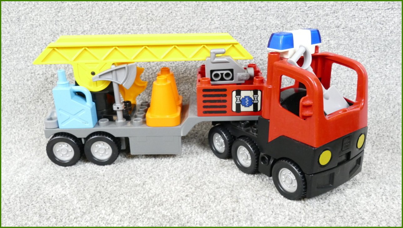 Lego® Duplo® Hasičské Auto se Žebříkem a Příslušenstvím