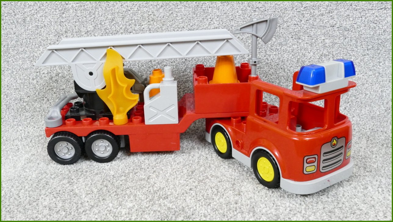 Lego® Duplo® Hasičské Auto se Žebříkem a Příslušenstvím