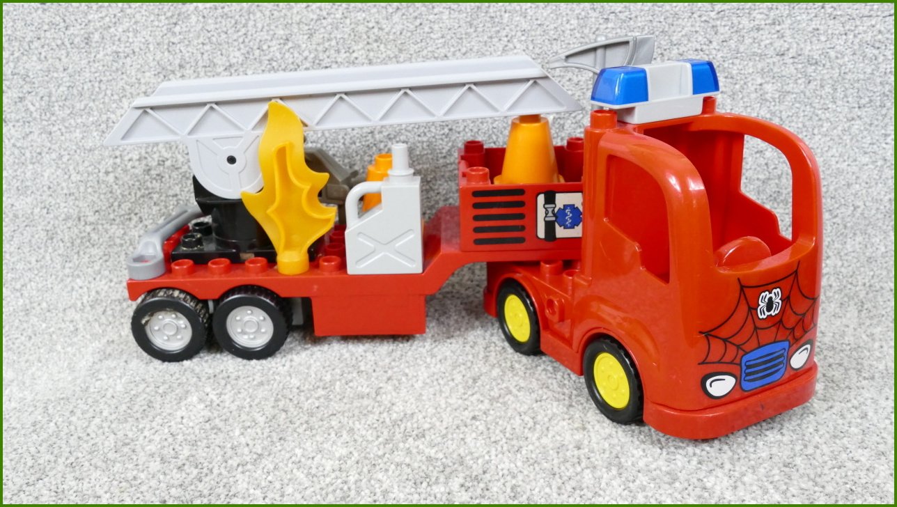 Lego® Duplo® Hasičské Auto se Žebříkem a Příslušenstvím