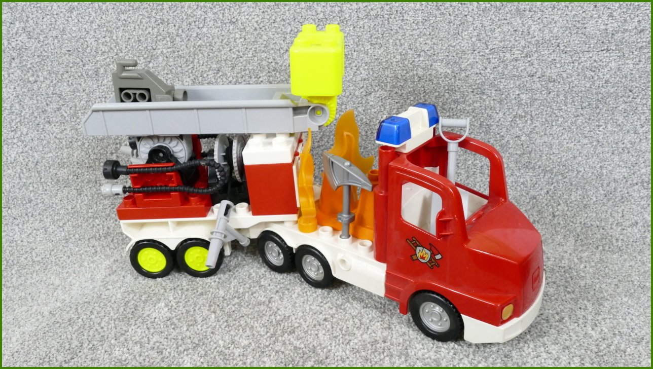 Lego® Duplo® Hasičské Auto se Žebříkem a Příslušenstvím