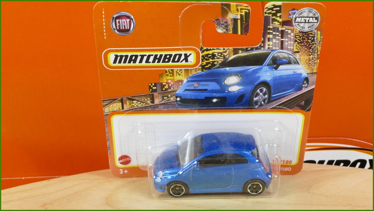 Matchbox Autíčko 2019 Fiat 500 Turbo