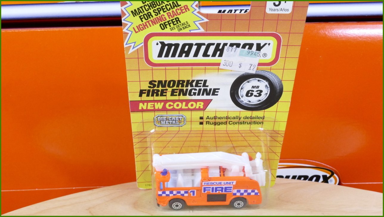 Matchbox Autíčko Snorkel Fire Engine