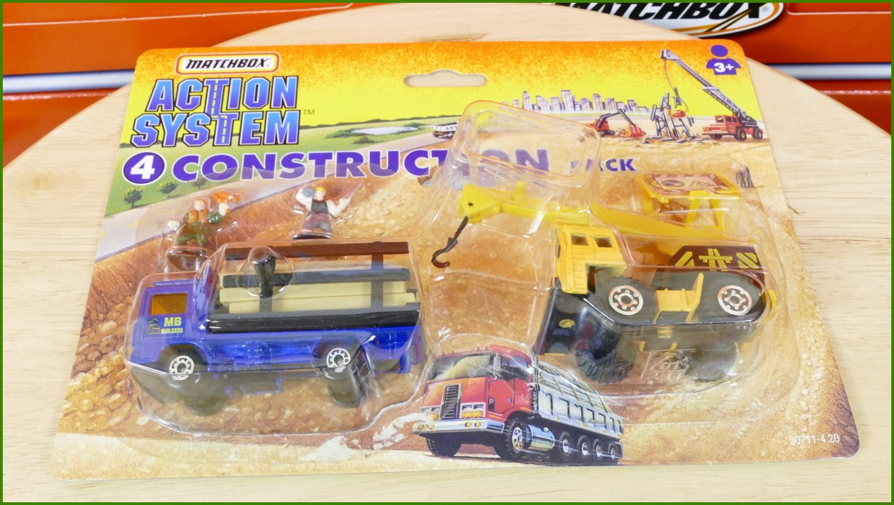 Matchbox Set Action System Construction - Otevřený a Zalepený