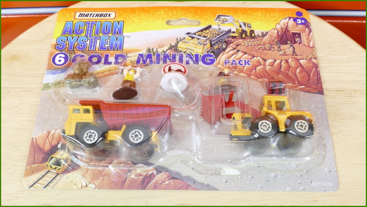 Matchbox Set Action System Gold Mining - Otevřený a Zalepený