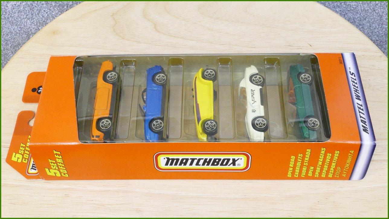 Matchbox 5 Pack Set - Open Road Cabriolets