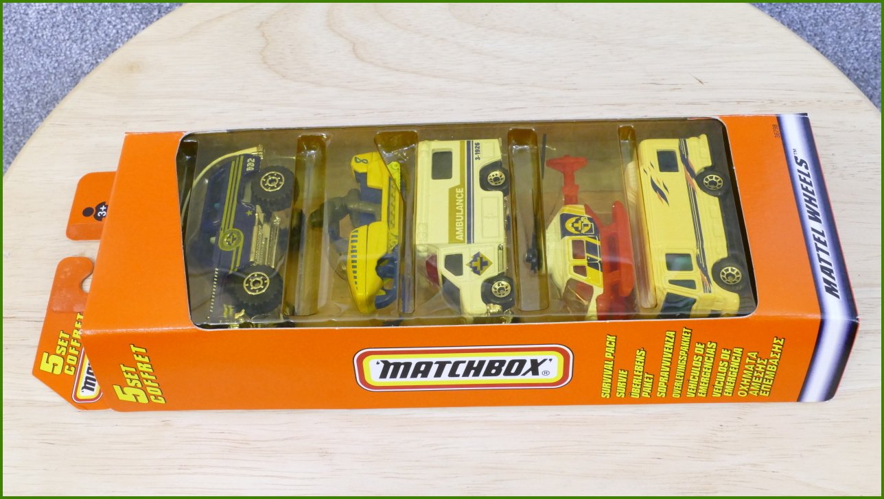 Matchbox 5 Pack Set - Survival Pack