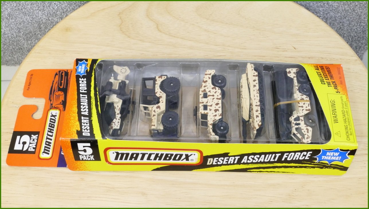 Matchbox 5 Pack Set - Desert Assault Force