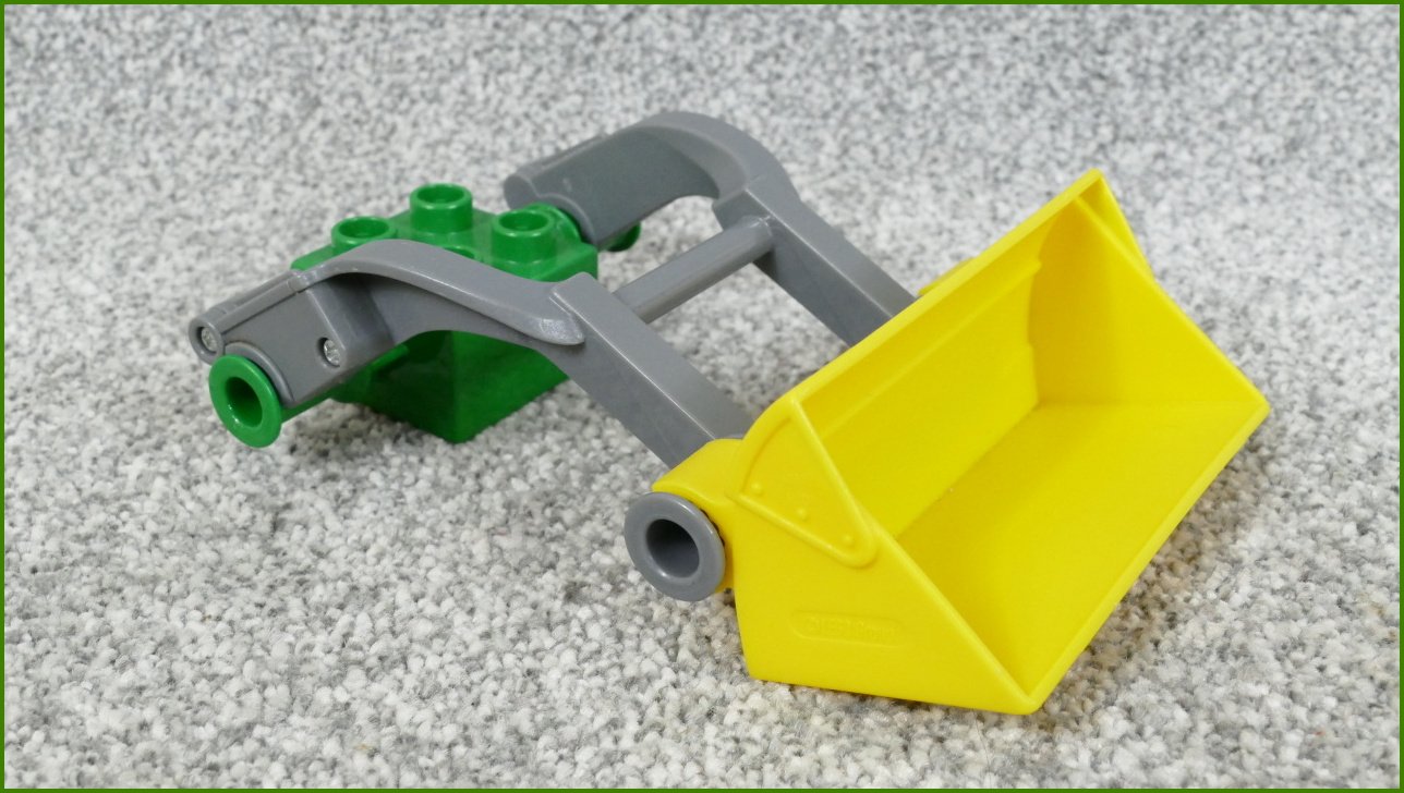 Lego® Duplo® Krátké Rameno s Radlicí (Zelená Kostka)