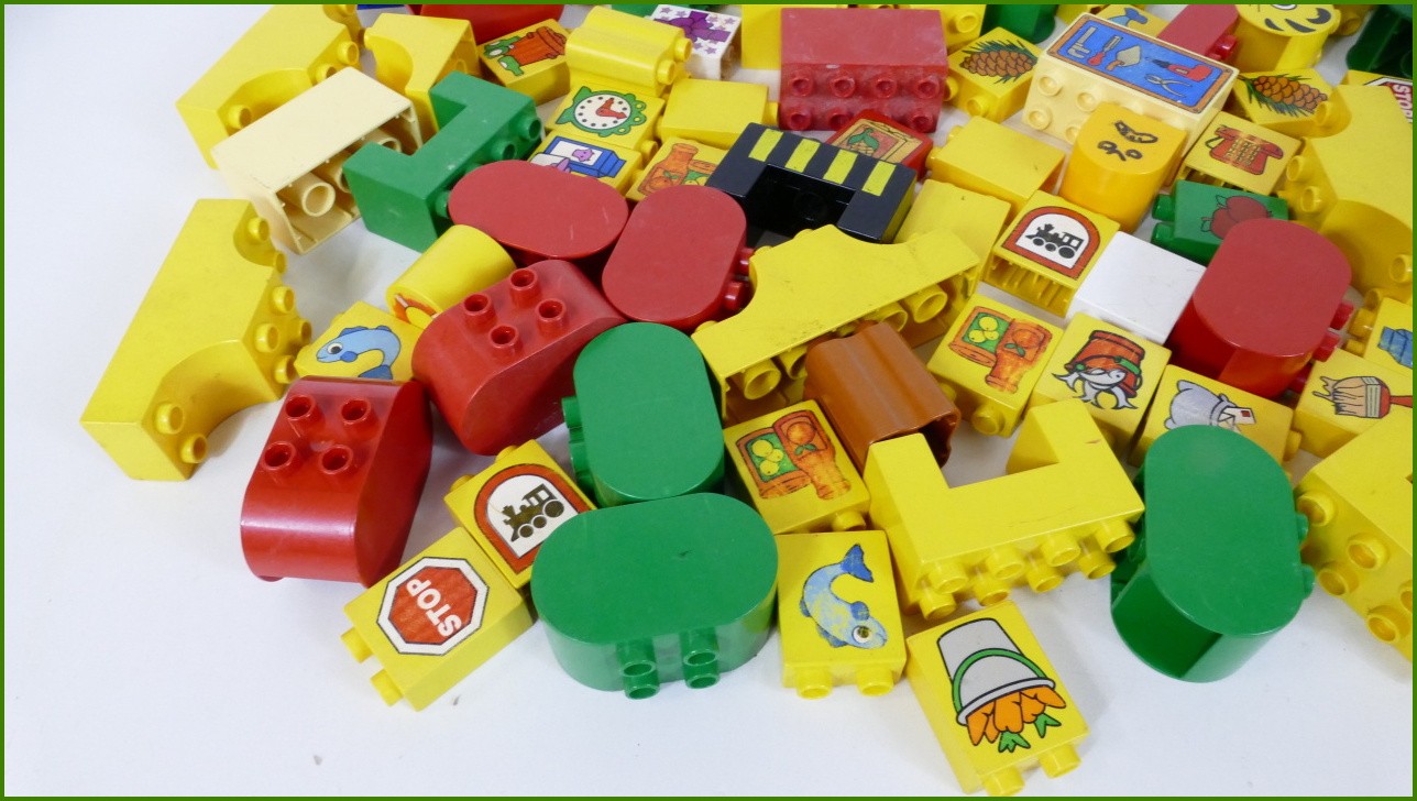 Lego® Duplo® Kostky Tvary 1,2 Kg - Horší Stav