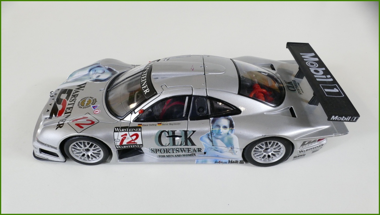 Model Auta Maisto 1:18 - Mercedes CLK-GTR - Viz Popis