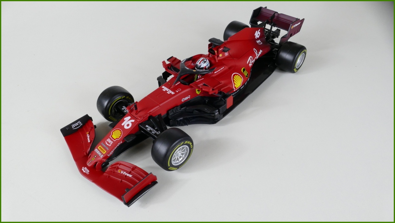 Model Formule Bburago 1:18 - F1 SF21 - Charles Leclerc s Krabicí