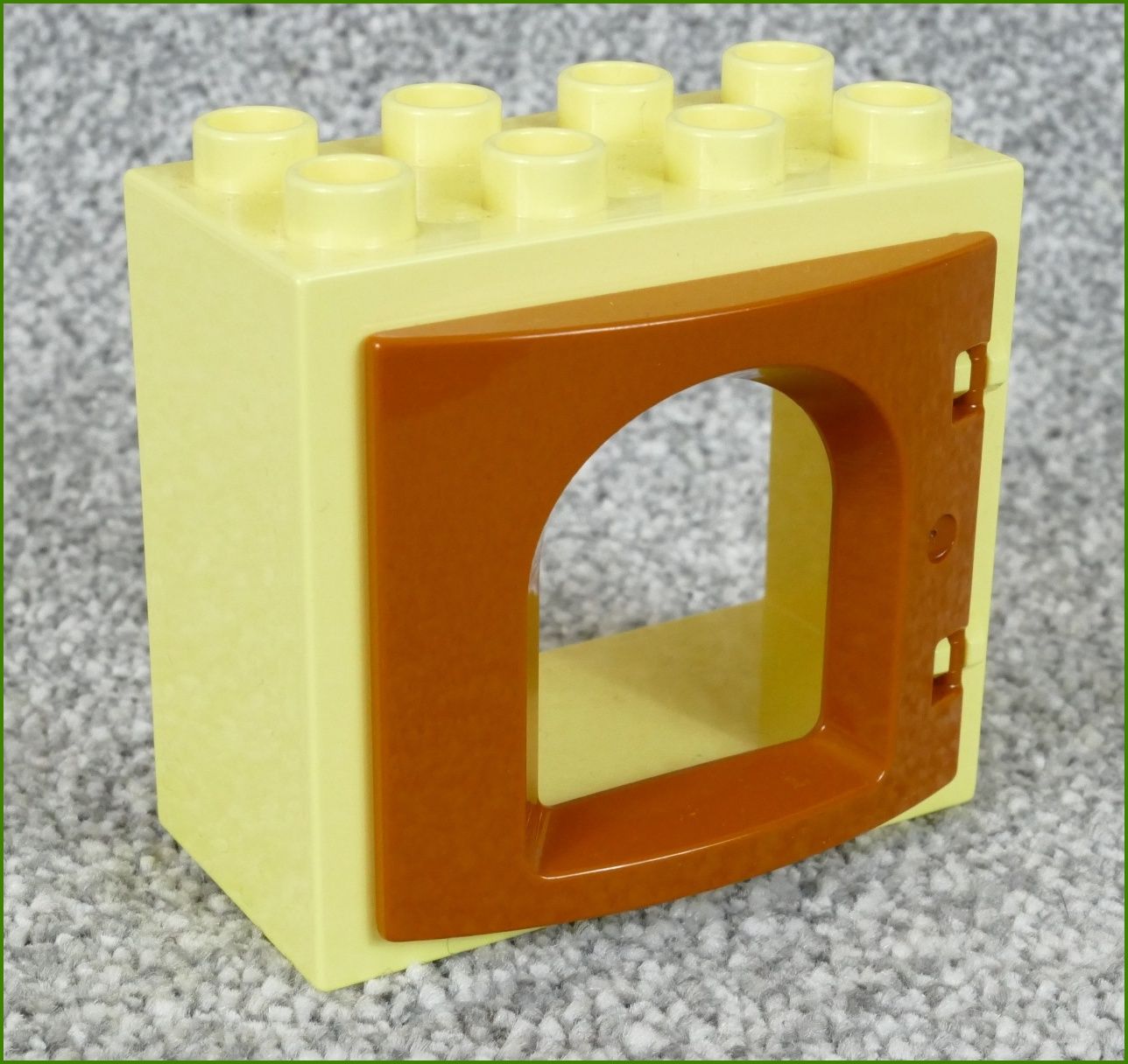 Lego® Duplo® Okno Hradu Světlounce Žluté - Hnědé Okno