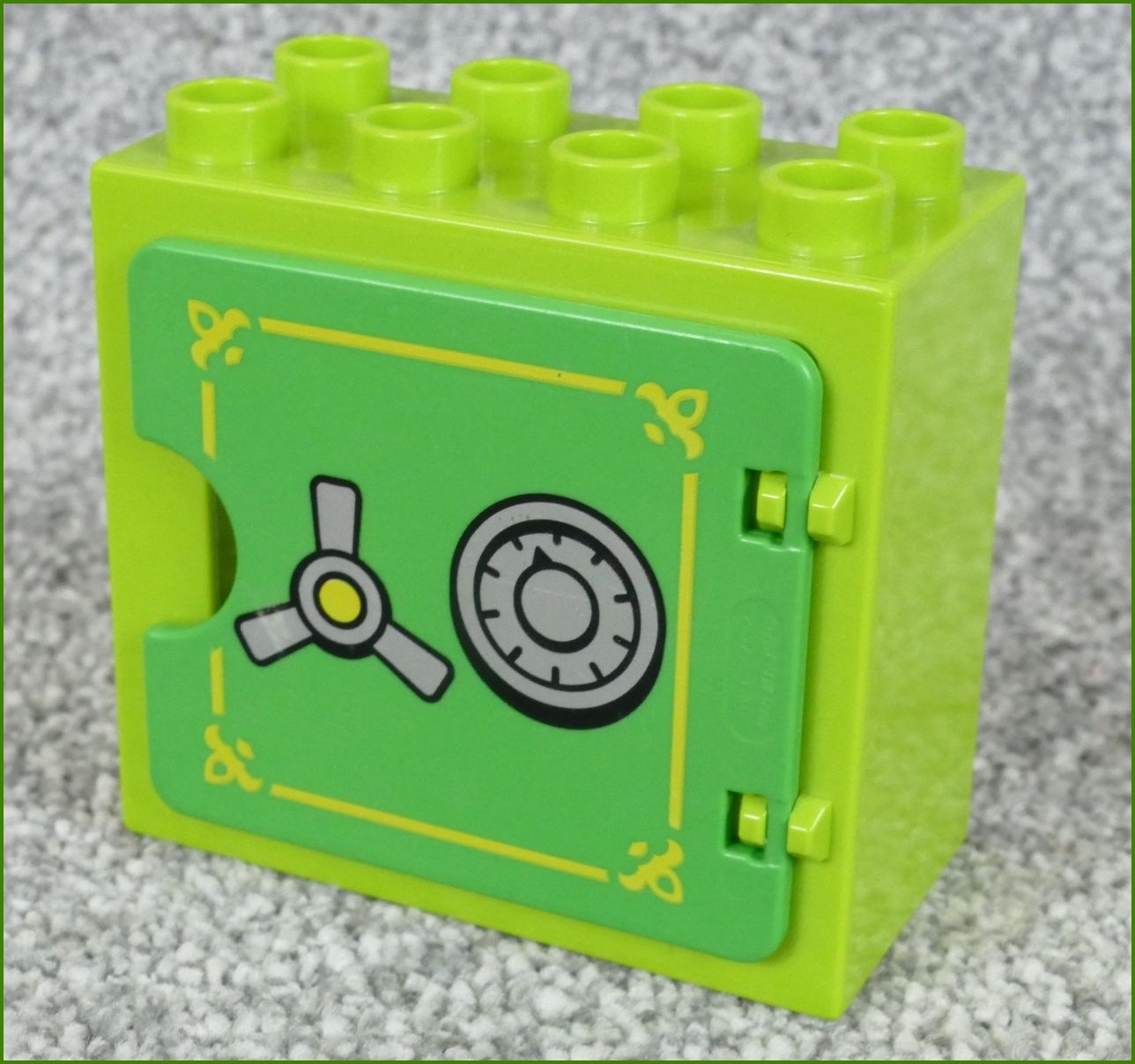 Lego® Duplo® Kostka s Dvířky Limetka se Zelenými Dvířky - Trezor