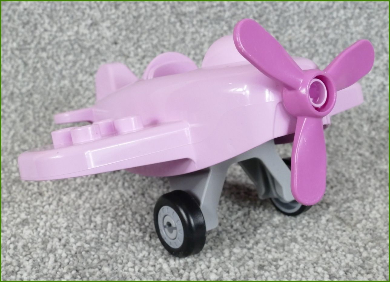 Lego® Duplo® Letadlo Malé Růžové se Šedým Podvozkem