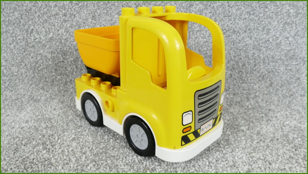 Lego® Duplo® Nákladní Auto Žluté - Oranžová Vyklápěcí Korba - Podvozek Setrvačník