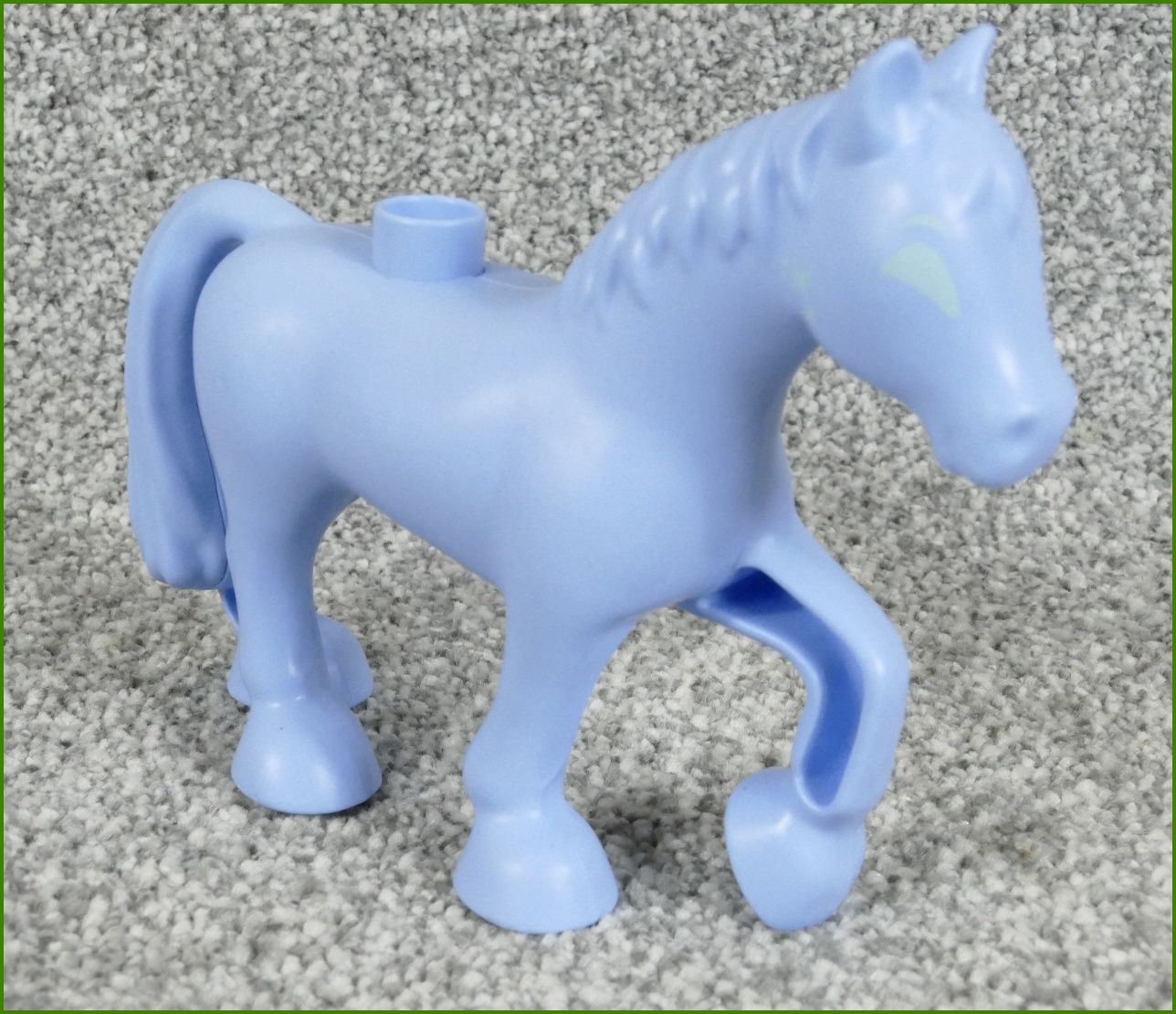 Lego® Duplo® Vodní Kůň Světlounce Modrý Nokk s Hvězdičkami na Krku