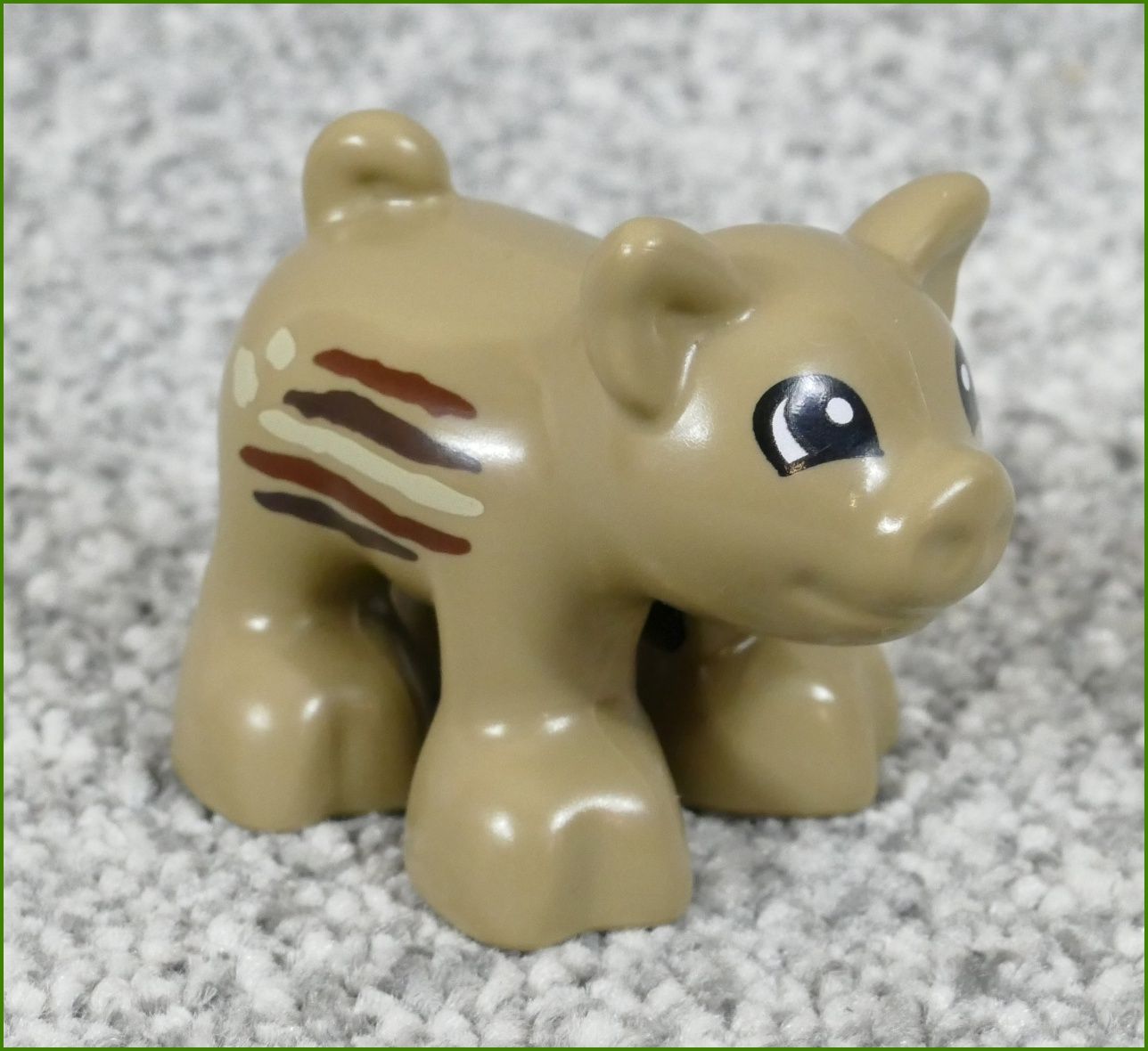 Lego® Duplo® Selátko Divokého Prasete Tmavě Béžové s Proužky