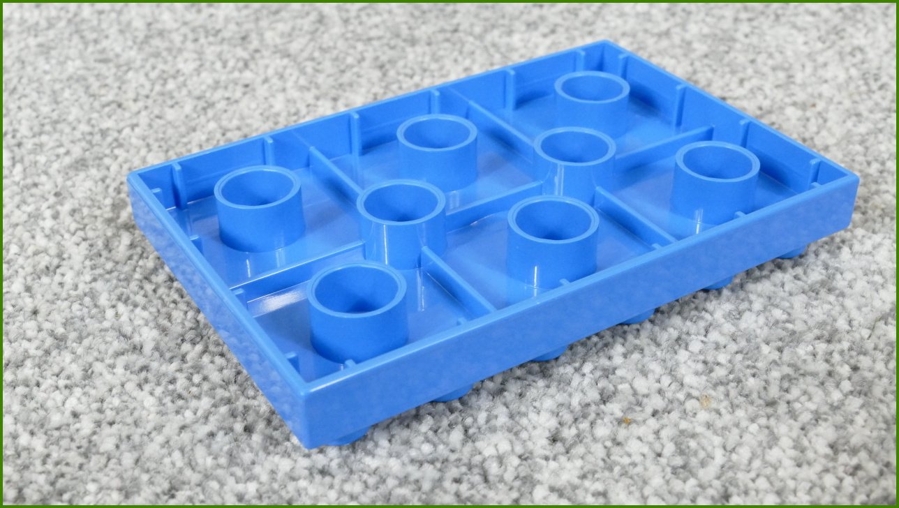 Lego® Duplo® Podložka/Destička 4x6 Azurová