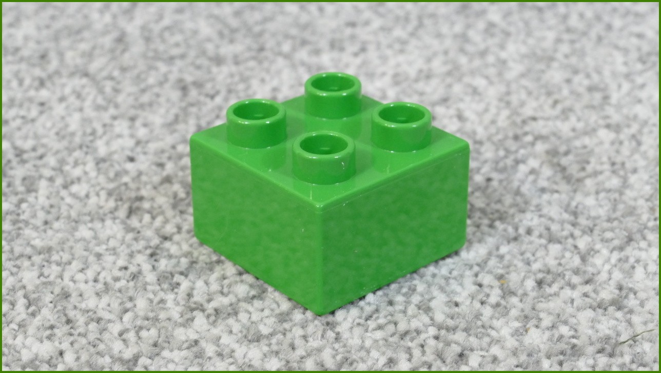 Lego® Duplo® Kostka 2x2 Světle Zelená - Nová