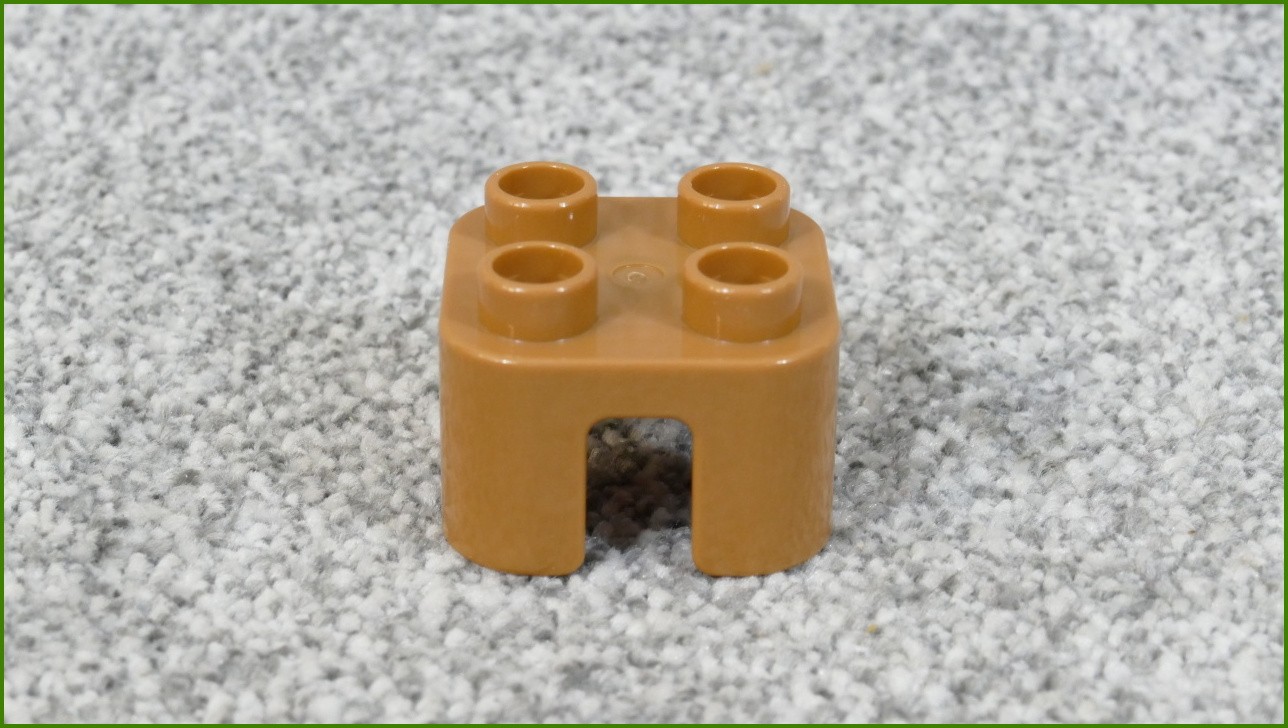 Lego® Duplo® Taburet/Židlička Světlounce Hnědá - Nová